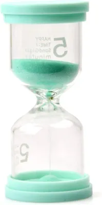 Produktbild von Farbenfrohe Sanduhr für Kinder - Timer für 3/5/10 Minuten für Zuhause, Klassenzimmer und Küche