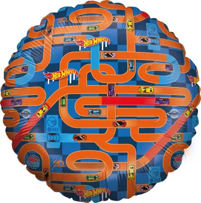 Produktbild von Hot Wheels Folienballon Rund ø45 cm Grün 2 Heliumballon für Geburtstagsparty