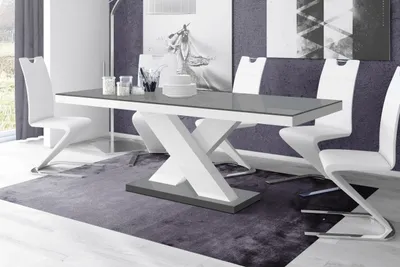 Produktbild von Design Esstisch Tisch HE-888 Hochglanz ausziehbar 160 bis 210 cm