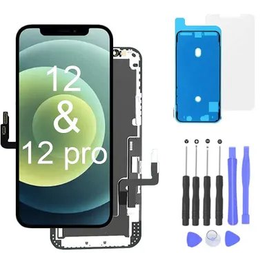 Produktbild von iPhone 12/12 pro Display | Komplettes OLED Display | Reparatur Set| Ersatzteil | Bildschirm Einheit