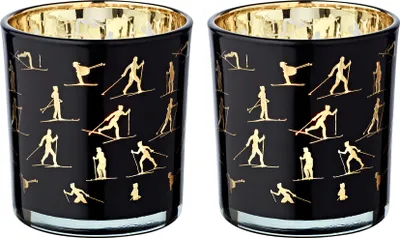 Produktbild von EDZARD Teelicht Monty 2er Set, H 8 cm