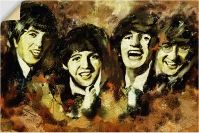 Produktbild von ARTland Wandbild, selbstklebend Beatles Größe: 90x60 cm