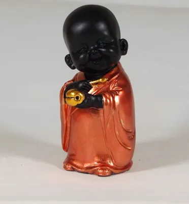 Produktbild von Buddha Mönch Monk Bonze Deko Thai Figur Feng Shui Zen Shaolin Skulptur Statue