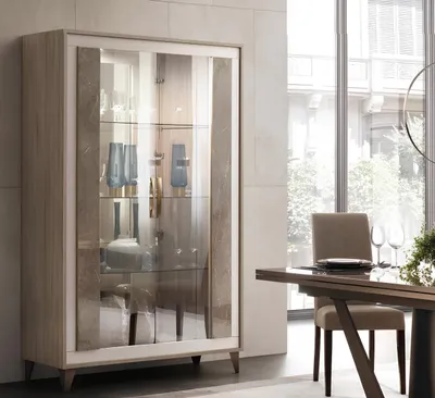 Obrázok produktu pre Kommode Vitrine Kommoden Vitrinen Kommodenschrank Glas Designer Schrank Schränke