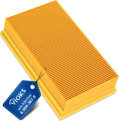 Produktbild von Lamellenfilter passend wie Kärcher 6.904-367.0 Flachfaltenfilter für Staubsauger Industriesauger