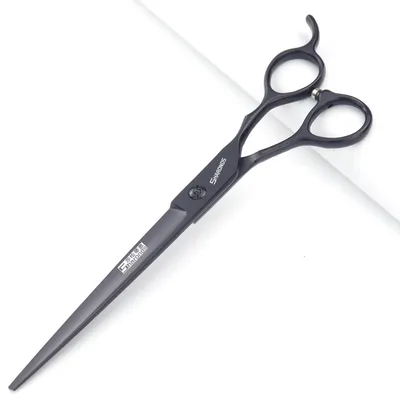 Haustierpflegeschere 7,5 Zoll, professionell, schwarz