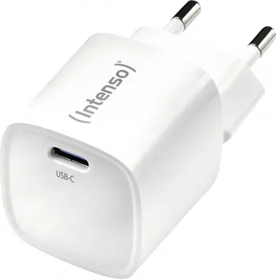 Immagine prodotto di Intenso 7803062 Intenso Power Adapter 1x USB-C 30W W30C2 GaN White