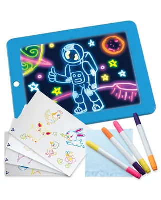 Obrázek produktu pro Kinderplay magická světelná tabule, různé barvy Barva Kinderplay tabule: Modrá