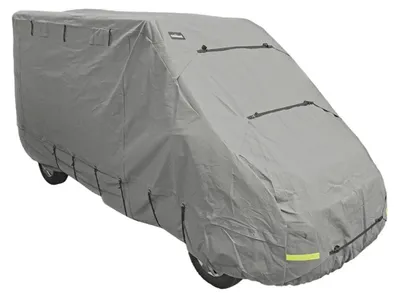 Produktbild von Campout Wohnmobilabdeckung 550 x 210 x 227 cm – Geeignet für Fiat Ducato X250 und X290 – Aufbewahrungstasche inklusive – Grau