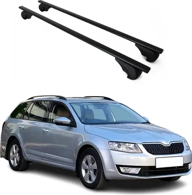 Produktbild von Dachträger Grundtäger für Skoda Octavia mk3 Kombi 2013-2020 75kg Metall Schwarz