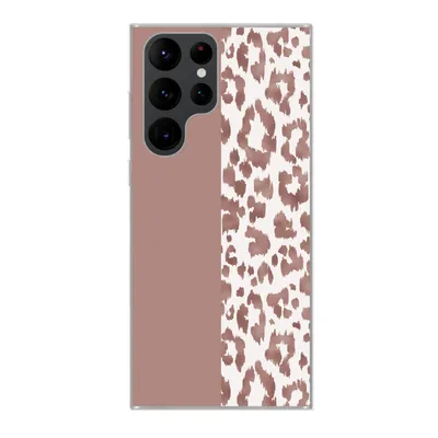 Produktbild von MuchoWow® Handyhülle Schutzhülle Hülle für Samsung Galaxy S22 Ultra Tiermuster - Rosa - Tiere Silikon Softcase Handy Hülle - Abbildung