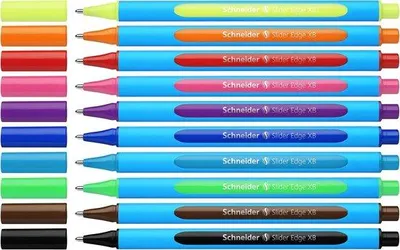 Produktbild von Famanu Kugelschreiber mit Viscoglide-Technologie - 10 Farben im Etui
