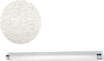 Produktbild von Briloner Bad-Wandleuchte Chrom, Kunststoff, LED, L 91,5 cm, B 8,7 cm, H 5,2 cm, IP44, Kristalloptik, modern elegant, für Bad, Feuchträume, Spiegelbeleuchtung, auch Deckenmontage, 1600lm, 4000K neutralweiß
