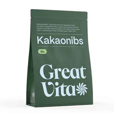 Produktbild von GreatVita Kakaonibs 800g | Naturprodukt ohne Zusätze aus Peru, ideal als Topping