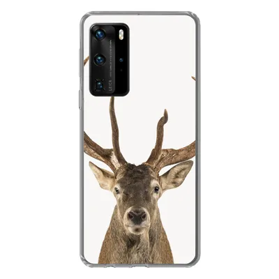 Produktbild von MuchoWow® Handyhülle Schutzhülle Hülle für Huawei P40 Pro Hirsche - Tiere - Geweih - Kinder - Jungen Silikon Softcase Handy Hülle - Schutz