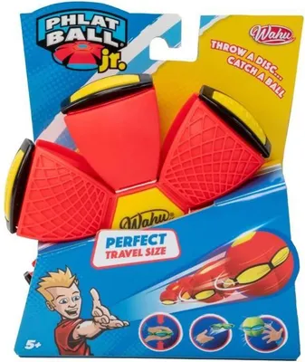 Produktbild von Wahu Phlat Ball Junior, Roter Outdoor Spielball, Verformbarer Ball, Ab 5 Jahren, GOLIATH