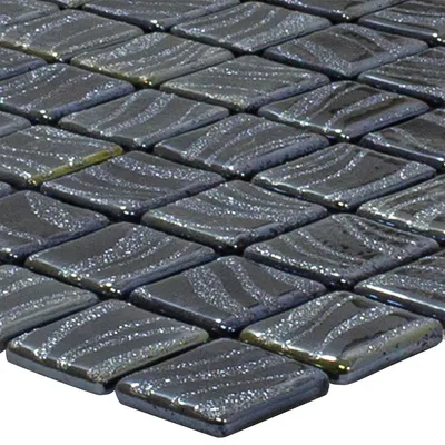 Produktbild von Glas Schwimmbad Pool Mosaik Marisburg Schwarz Glitzer