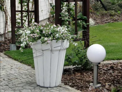 Produktbild von Blumenkübel Pflanz Kübel Dekoration Figur Blumentöpfe Garten Vasen Gefäss 204062