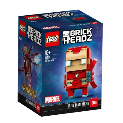 Image de LEGO® BrickHeadz Iron Man MK50, 41604, personnage des Avengers à construire
