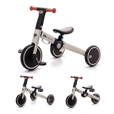 Immagine prodotto di Kinderkraft 4TRIKE Triciclo evolutivo pieghevole 3 in 1 con sella regolabile Grigio