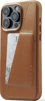 Produktbild von Mujjo Wallet Leather Case, Cover, Apple, iPhone 15 Pro Max, 17 cm (6.7"), Beige