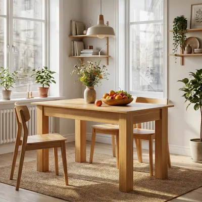 Produktbild von Ausziehbarer Esstisch 120-160x70x75cm Eicheoptik, ausziehbarer Küchentisch mit Metallführungen, Esszimmertisch für 2-8 Personen aus Holzwerkstoff