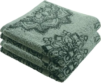 Produktbild von Erwin Müller Handtuch Mandala" 2er-Pack jade/oliv 50x100 cm"