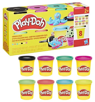 Obrázok produktu pre Play-Doh 8 jasných farieb, 2 rok / roky