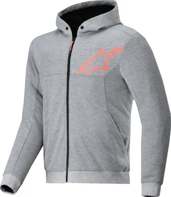 Produktbild von Alpinestars Chrome V2 Sport Motorrad Zip Hoodie, grau/rot, XL