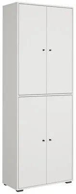Image de Armoire à chaussures haute USTINA - blanche