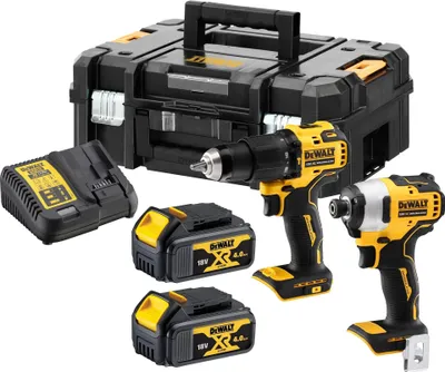 Zdjęcie produktu dla DEWALT | Zestaw bezszczotkowy Twin 18V XR - 2 X 4Ah | DCK2062M2T-QW