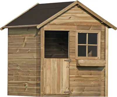 Immagine prodotto di Casa in legno per bambini "Coccinelle" - 126 x 112 x 158 - legno
