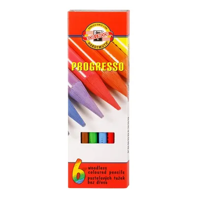 Produktbild von Progresso Schul- Vollminenfarbstifte  6er Pack