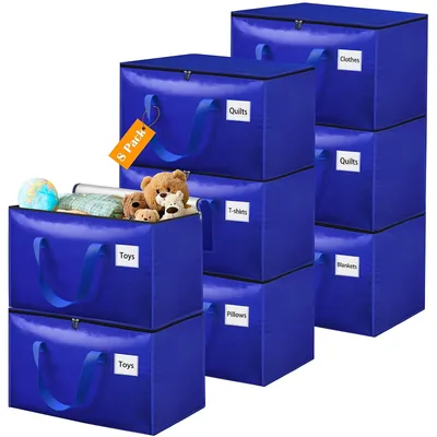 Immagine prodotto di Borsa portaoggetti da 100 litri, set di 8 sacche impermeabili per traslochi