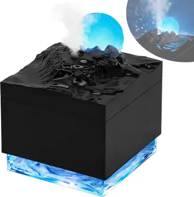 Produktbild von Desktop Mini Humidifier, 300ml, Nachtlicht, leiser Betrieb, 4/8h Timer, Schlafzimmer, Büro