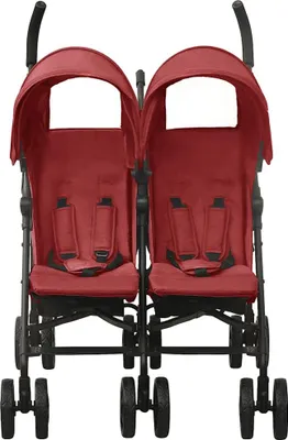 Produktbild von vidaXL Geschwisterwagen Rot Stahl