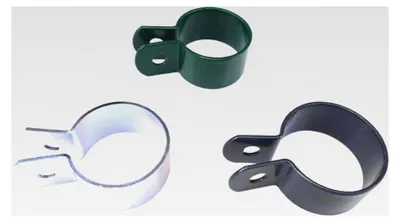 Produktbild von 2 Stück Endschelle 60mm für Zaunstrebe/Pfosten verzinkt