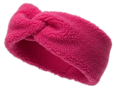 Produktbild von styleBREAKER Damen Stirnband Teddyfleece Optik mit Twist Knoten | Weiches Winter Haarband elastisch | Warmes Kopfband Ohrenwärmer 56-59 cm