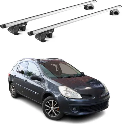 Produktbild von Dachträger Grundtäger für Renault Clio III IV Kombi 2008-2020 90kg Alu ABE Grau