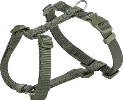 Produktbild von TRIXIE Premium H-Geschirr - olivgrün - 42–60 cm/15 mm