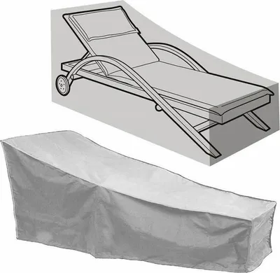 Obrázek produktu pro Dům pro nábytek na zahradě Dům pro lehátka na zahradě s grily D'aération. Domek na lehátko Imperméable Housse Bain De Soleil Tissu Oxford 210D (208x76x41/79CM) (šedý)