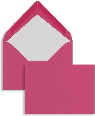 Produktbild von Briefumschläge 125x176mm (DIN B6) 100g/qm gummiert VE=100 Stück fuchsia