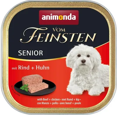 Image de Animonda Gourmet Senior au bœuf et au poulet 150gx22