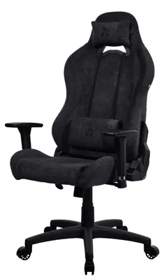 Produktbild von Arozzi Torretta Soft Fabric™ Gamingstuhl - Reines Schwarz