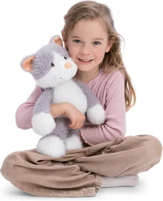 Produktbild von NICI Kuscheltier Katze Felli 35cm - grau - Stofftier aus weichem Plüsch, niedliches Plüschtier zum Kuscheln und Spielen, für Kinder & Erwachsene, tolle Geschenkidee - 62961