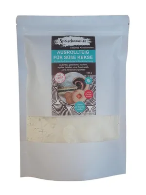 Produktbild von 185g Speisekammer Ausrollteig für Süße Kekse Kuchen Backmischung / glutenfrei / paleo / ohne Zuckerzusatz /