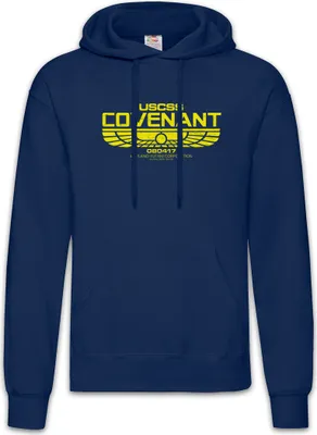 Produktbild von Urban Backwoods USCSS Covenant, Herren Hoodie, Farbe: Navy, Größe: M