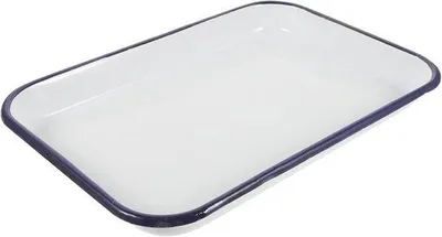 Produktbild von Backblech rechteckig - Schnelle Wärmeleitung - 31x21x3 cm - Weiß
