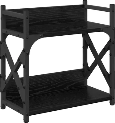 Immagine prodotto di vidaXL Supporto per stampante in rovere nero 40 x 20 x 40 cm