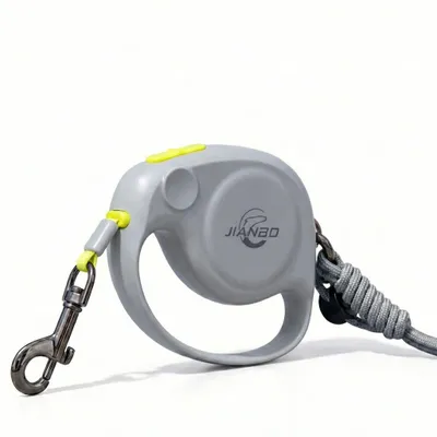 Produktbild von Mini Rollleine für Hunde 2m Grau - Robustes Elefanten-Design